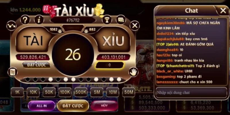 Cao thủ Sunwin SE dạy đánh tài xỉu online 2 Giao diện màn hình chơi tài xỉu trực tuyến